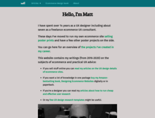 mattish.com screenshot