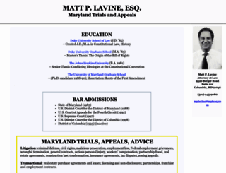 mattlavine.com screenshot