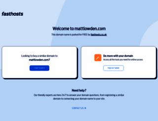 mattlowden.com screenshot