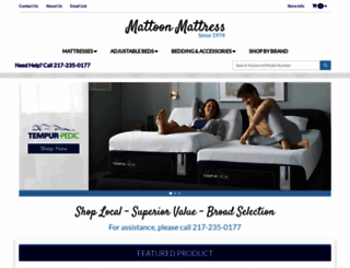 mattoonmattress.com screenshot