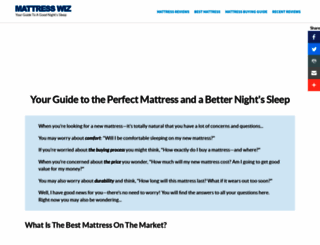 mattress-wiz.com screenshot