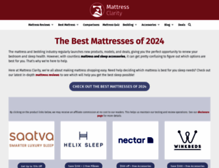 mattressclarity.com screenshot