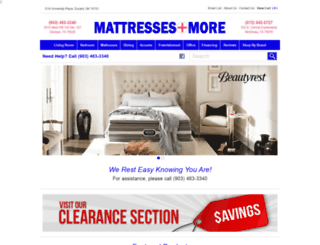 mattressplusmore.com screenshot