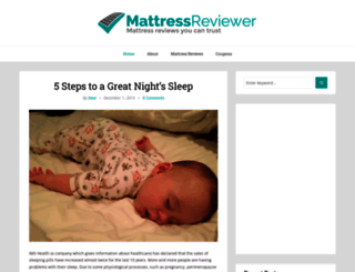 mattressreviewer.com screenshot