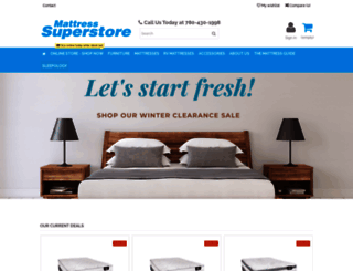 mattresssuperstore.ca screenshot