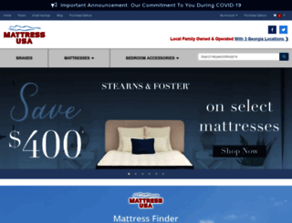 mattressusaatlanta.com screenshot