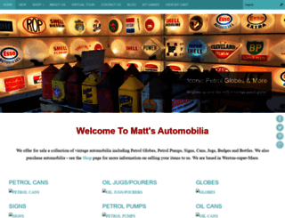 mattsautomobilia.co.uk screenshot
