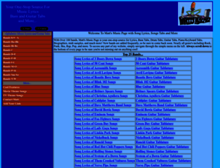 mattsmusicpage.com screenshot
