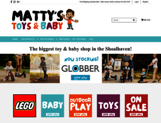mattystoysbaby.com.au screenshot
