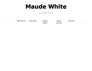 maudewhite.com screenshot