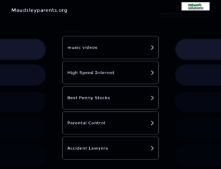 maudsleyparents.org screenshot