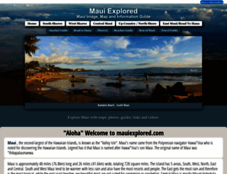 mauiexplored.com screenshot