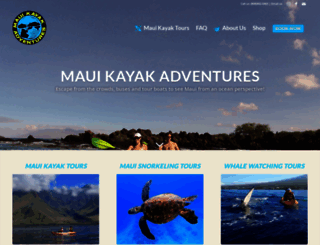 mauikayakadventures.com screenshot
