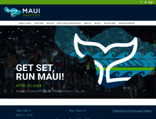 mauimarathonhawaii.com screenshot