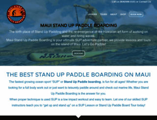 mauistanduppaddleboarding.com screenshot