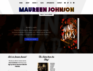 maureenjohnsonbooks.com screenshot