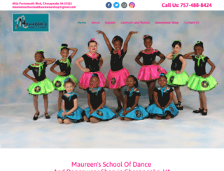 maureensschoolofdance.com screenshot