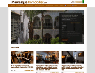mauresque-immobilier.com screenshot