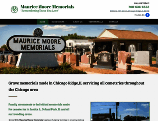 mauricemoorememorials.com screenshot