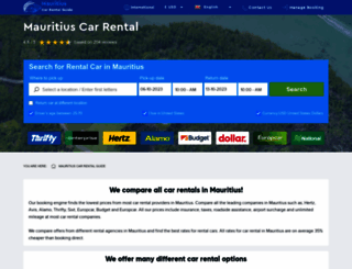 mauritius-carrental.com screenshot