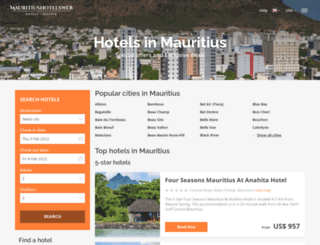 mauritiushotelsweb.com screenshot