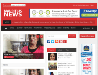 mauritiusnews.co.uk screenshot