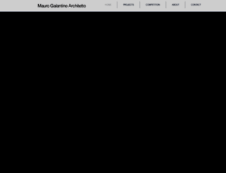 maurogalantinoarchitetto.com screenshot