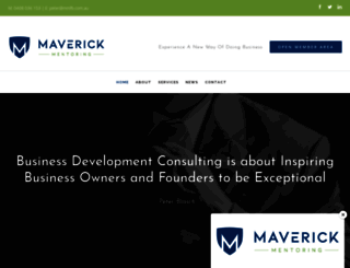 maverickmentoringforbusiness.com.au screenshot
