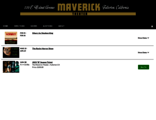 mavericktheater.tix.com screenshot