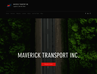 mavericktransport.com screenshot