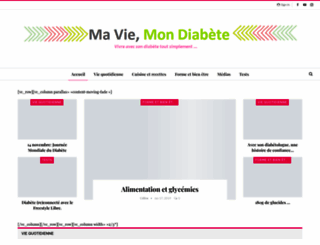 maviemondiabete.blogspot.fr screenshot