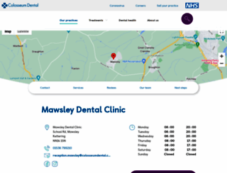 mawsleydentalclinic.co.uk screenshot