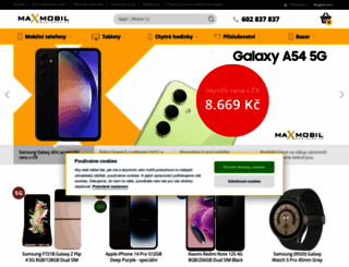 max-shop.cz screenshot