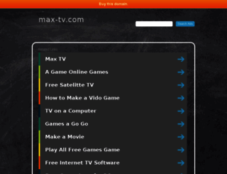 max-tv.com screenshot