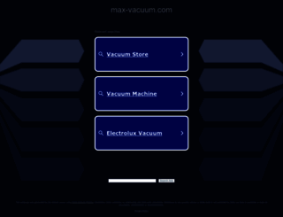max-vacuum.com screenshot