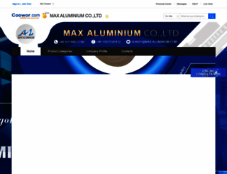 maxaluminium.coowor.com screenshot