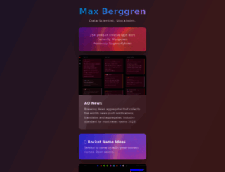 maxberggren.se screenshot