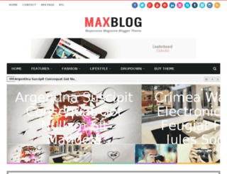 maxblog-theme.blogspot.com.br screenshot