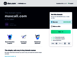 maxcall.com screenshot