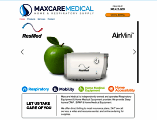 maxcaremedical.com screenshot