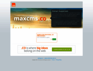 maxcms.co screenshot