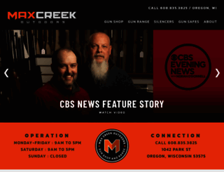 maxcreekoutdoors.com screenshot