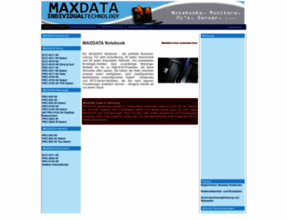 maxdata-notebook.de screenshot