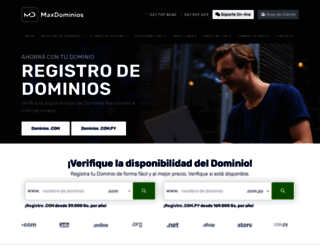 maxdominios.com screenshot