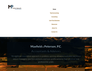 maxfieldpeterson.com screenshot