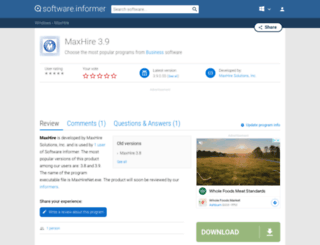 maxhire.software.informer.com screenshot