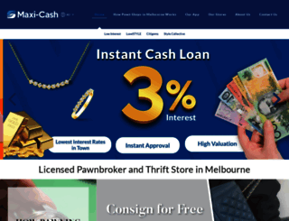 maxi-cash.net.au screenshot