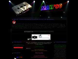 maxi80.com screenshot