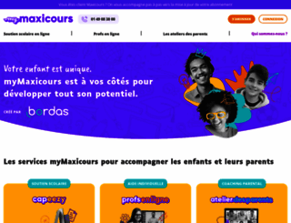 maxicours.fr screenshot