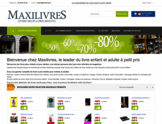 maxilivres.fr screenshot